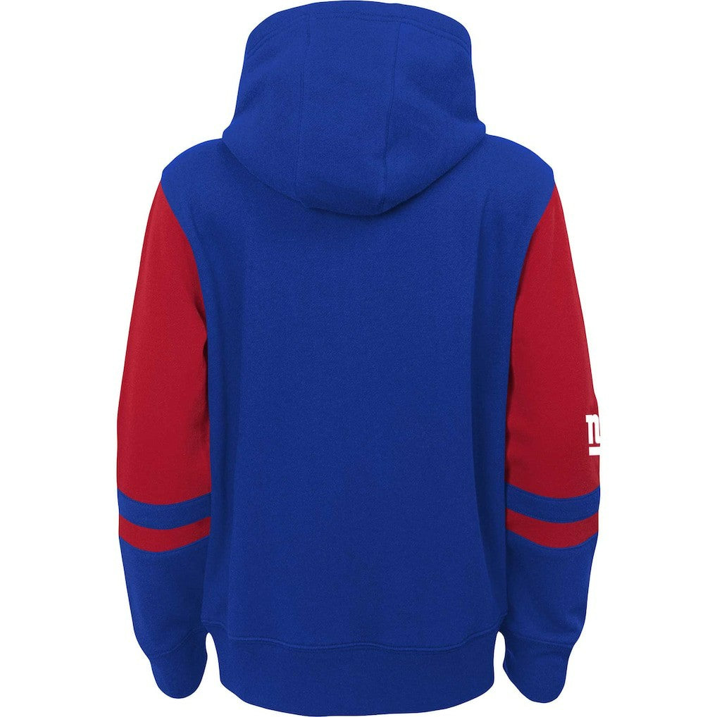 NFL New York Giants Youth Colorblock Full-Zip Hoodie