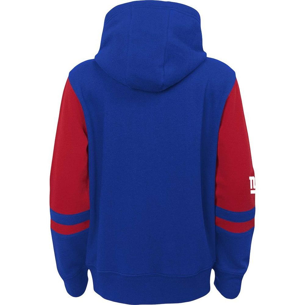 NFL New York Giants Youth Colorblock Full-Zip Hoodie