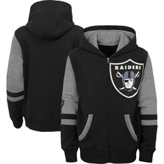 NFL Las Vegas Raiders Youth Colorblock Full-Zip Hoodie