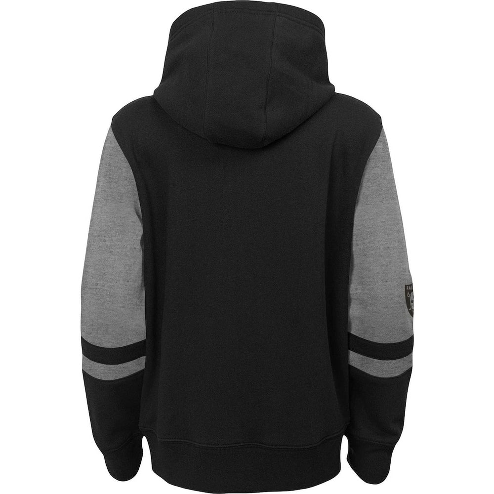 NFL Las Vegas Raiders Youth Colorblock Full-Zip Hoodie