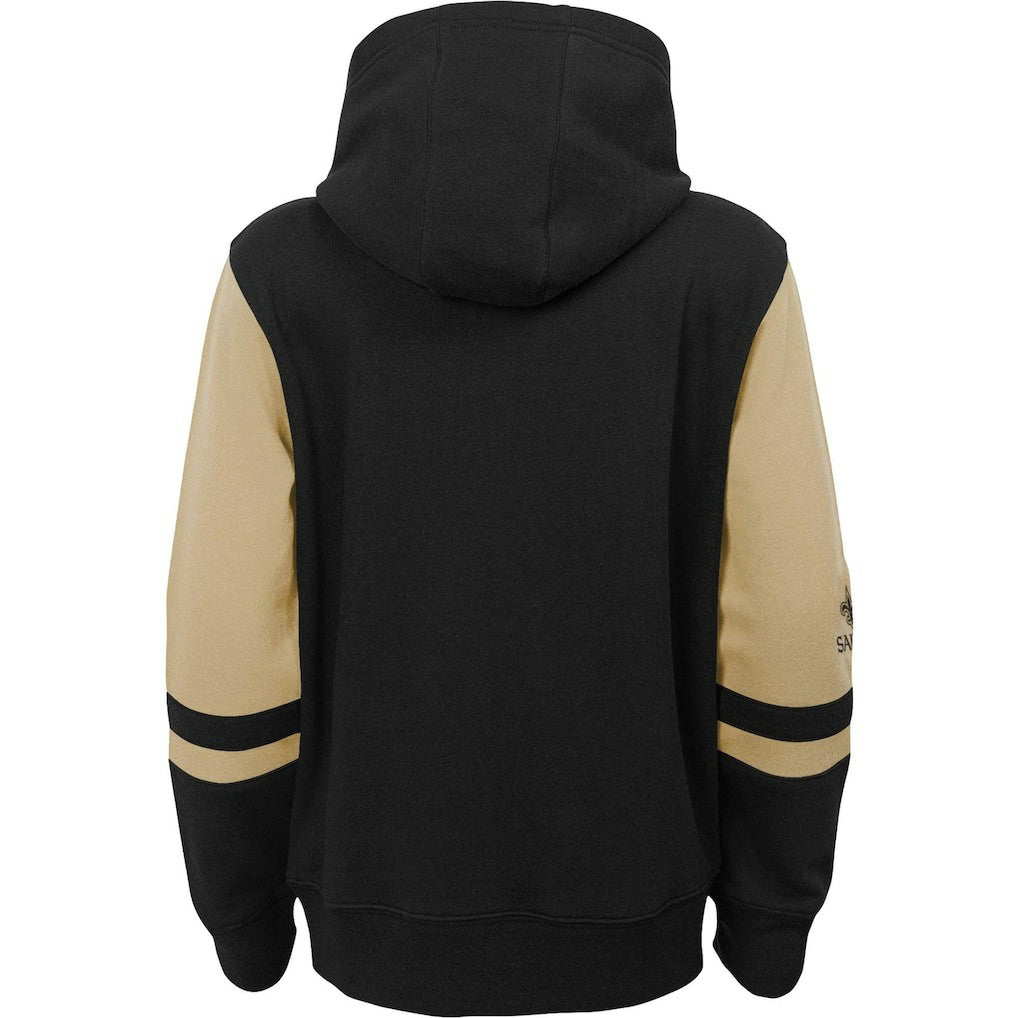 NFL New Orleans Saints Youth Colorblock Full-Zip Hoodie