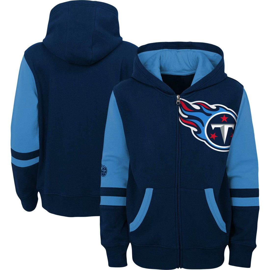 NFL Tennessee Titans Youth Colorblock Full-Zip Hoodie