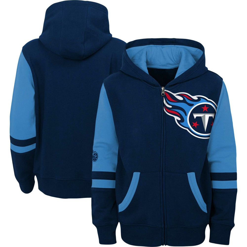 NFL Tennessee Titans Youth Colorblock Full-Zip Hoodie