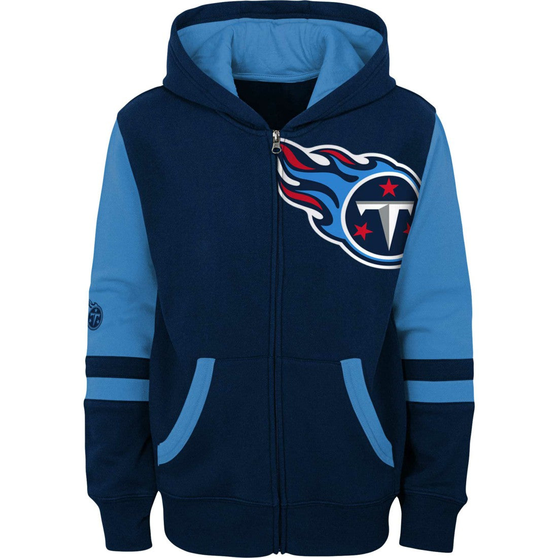 NFL Tennessee Titans Youth Colorblock Full-Zip Hoodie