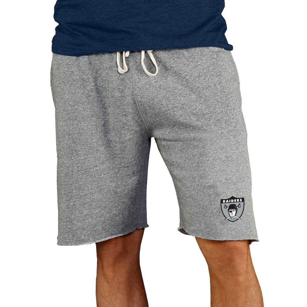 NFL Las Vegas Raiders Concepts Sport Throwback Logo Mainstream Terry Shorts