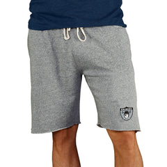 NFL Las Vegas Raiders Concepts Sport Throwback Logo Mainstream Terry Shorts