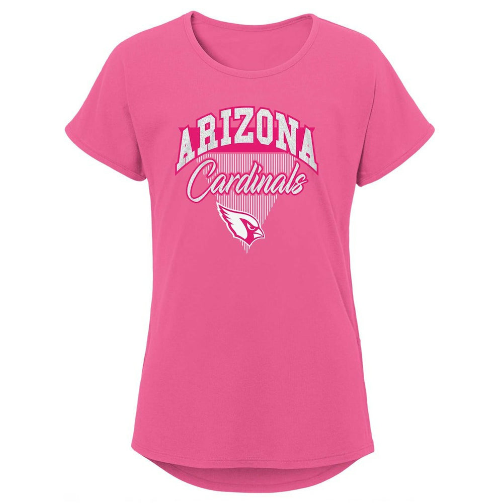 NFL Arizona Cardinals Girls Youth Playtime Dolman T-Shirt