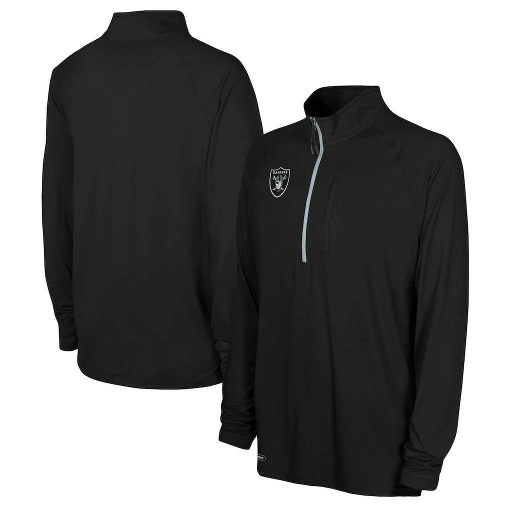NFL Las Vegas Raiders Combine Authentic Raglan Quarter-Zip Top