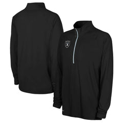 NFL Las Vegas Raiders Combine Authentic Raglan Quarter-Zip Top