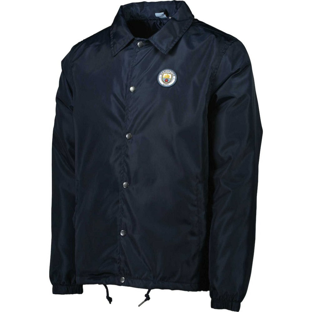 Manchester City Coaches Full-Snap Jacket / Soccer Outlet