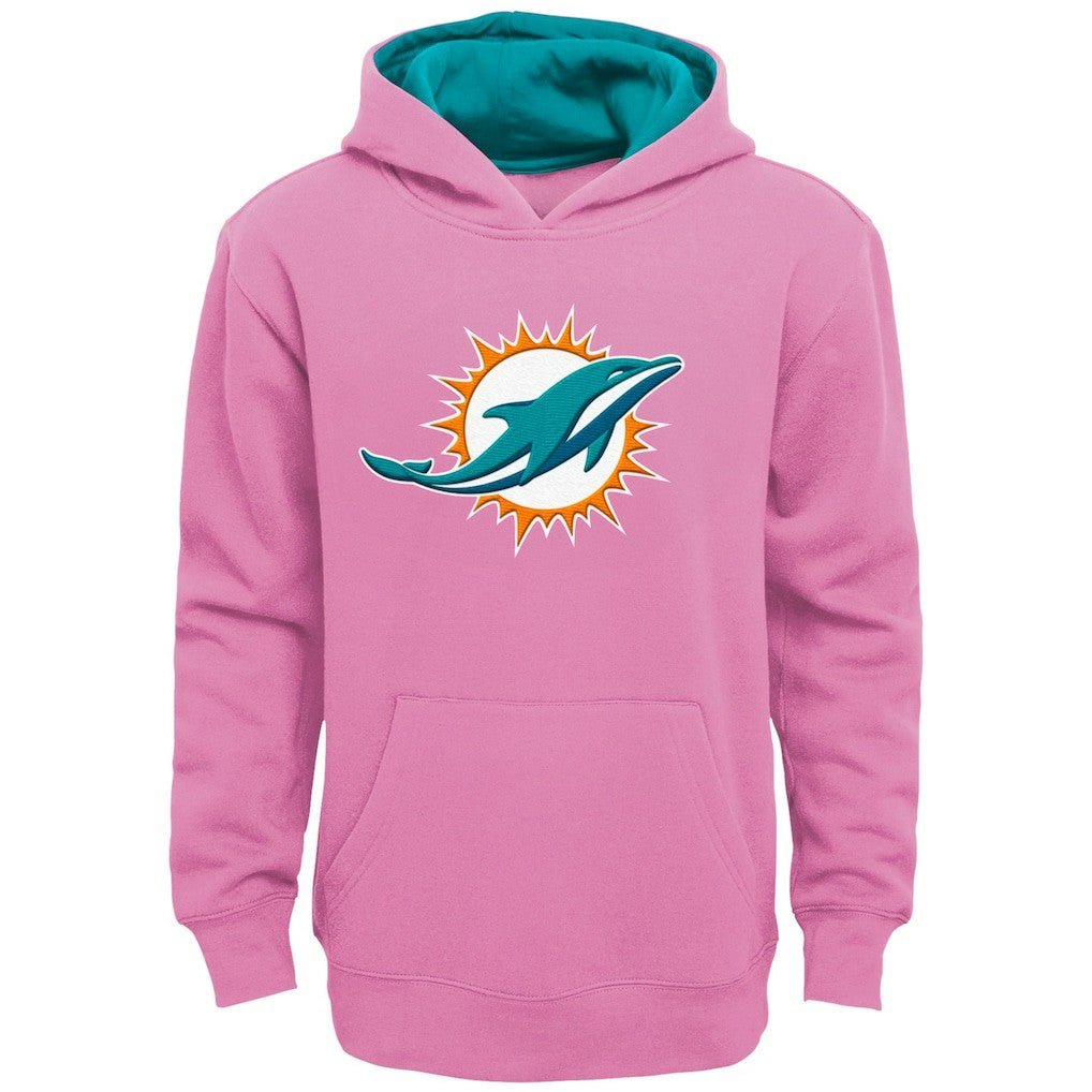 NFL Miami Dolphins Girls Youth Prime Pullover Hoodie