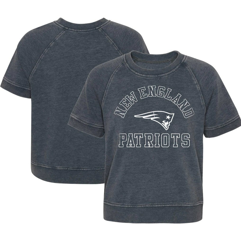 NFL New England Patriots Girls Juniors Cheer Squad Raglan T-Shirt