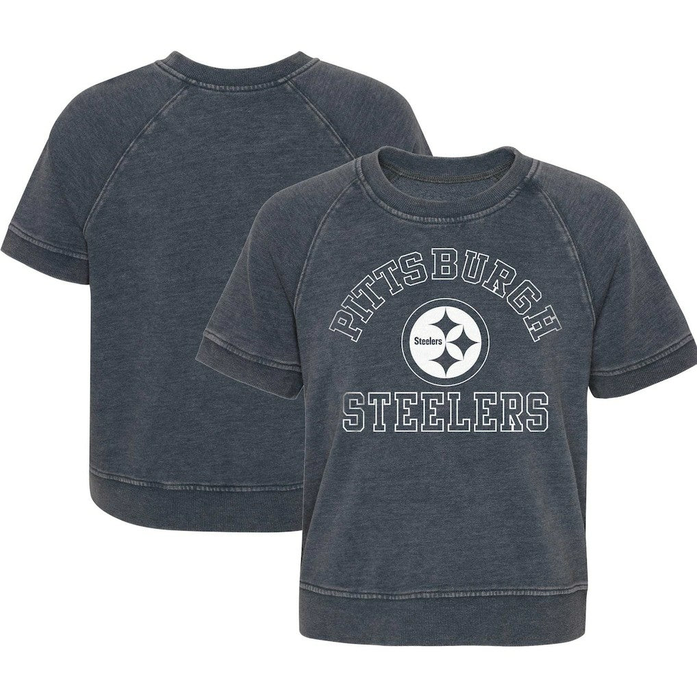 NFL Pittsburgh Steelers Girls Juniors Cheer Squad Raglan T-Shirt