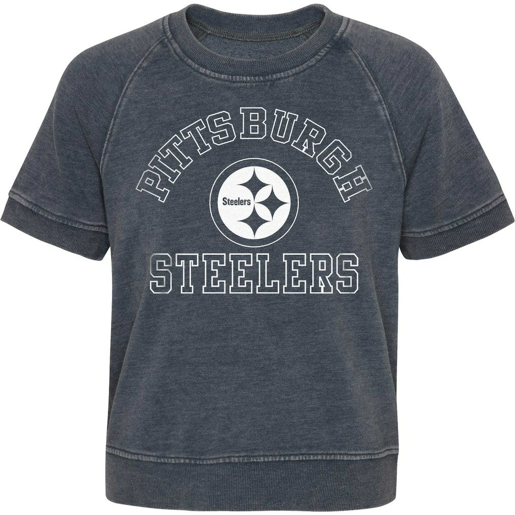 NFL Pittsburgh Steelers Girls Juniors Cheer Squad Raglan T-Shirt