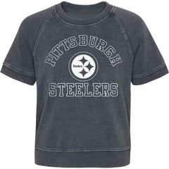 NFL Pittsburgh Steelers Girls Juniors Cheer Squad Raglan T-Shirt