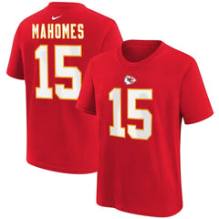 NFL Kansas City Chiefs Patrick Mahomes  Youth Player Name & Number T-Shirt
