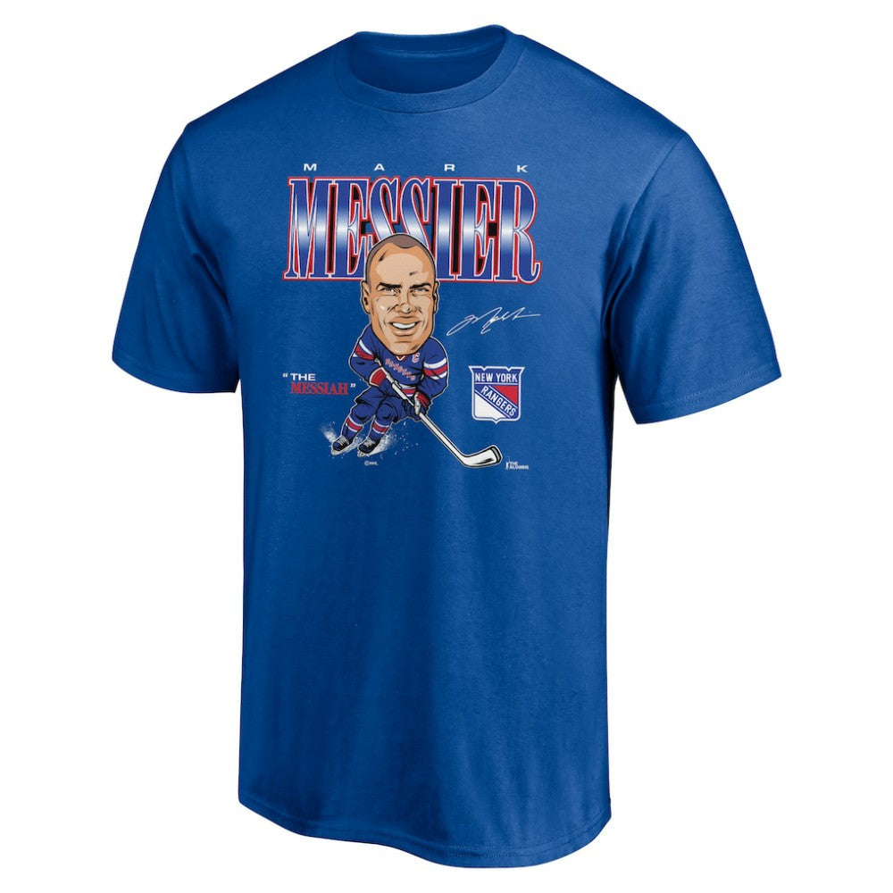 Mark Messier New York Rangers Player Caricature T-Shirt