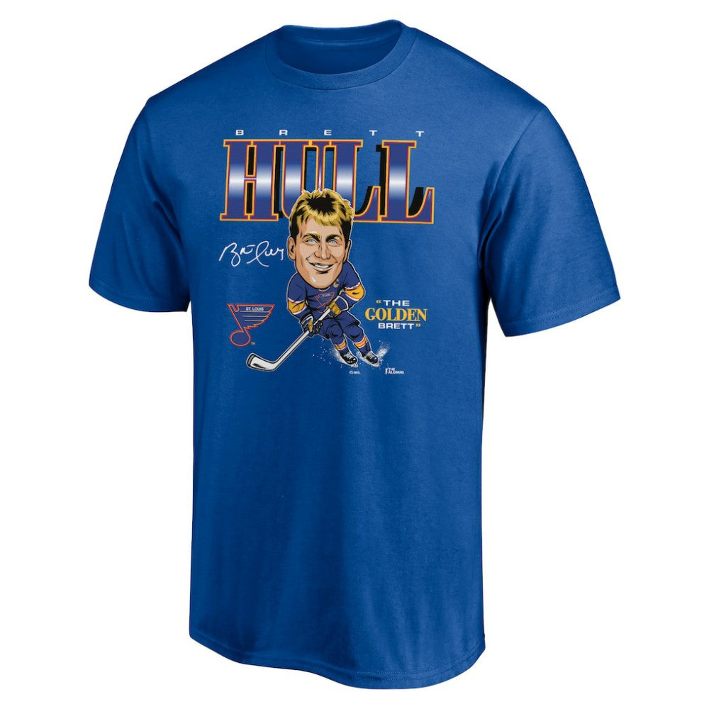 Brett Hull St. Louis Blues Player Caricature T-Shirt