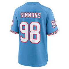 NFL Tennessee Titans Jeffery Simmons  Youth Game Jersey