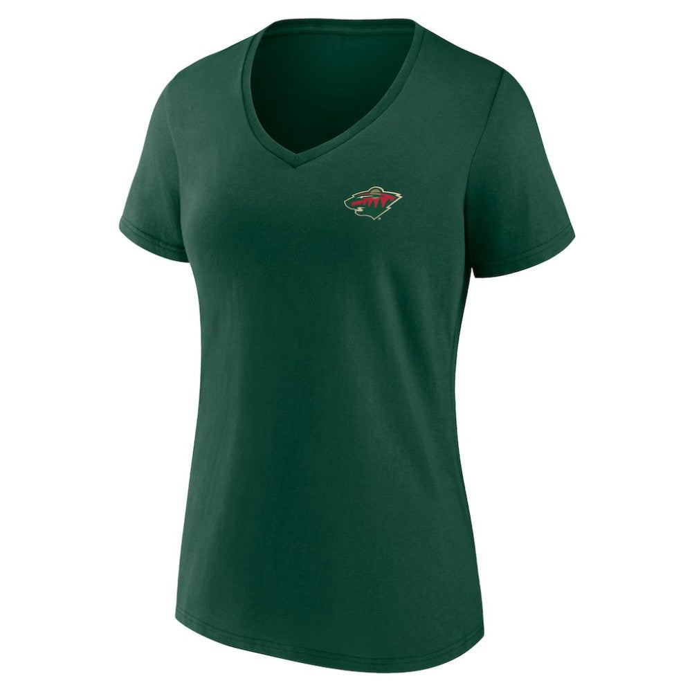 Minnesota Wild Women's Territorial V-Neck T-Shirt
