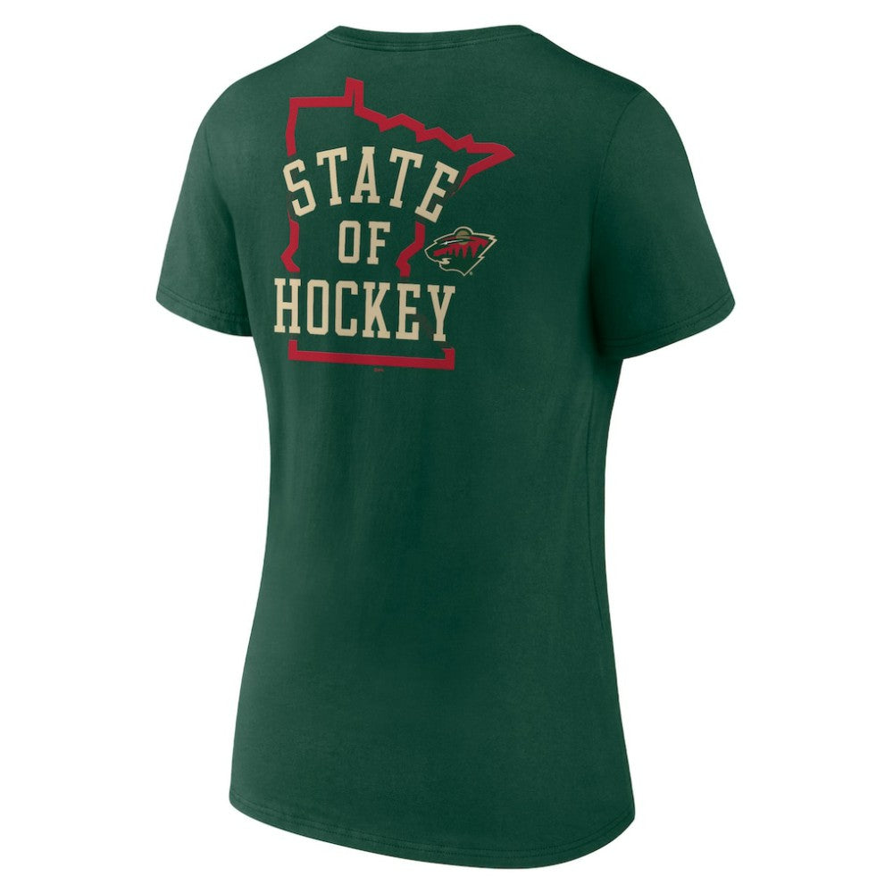 Minnesota Wild Women's Territorial V-Neck T-Shirt