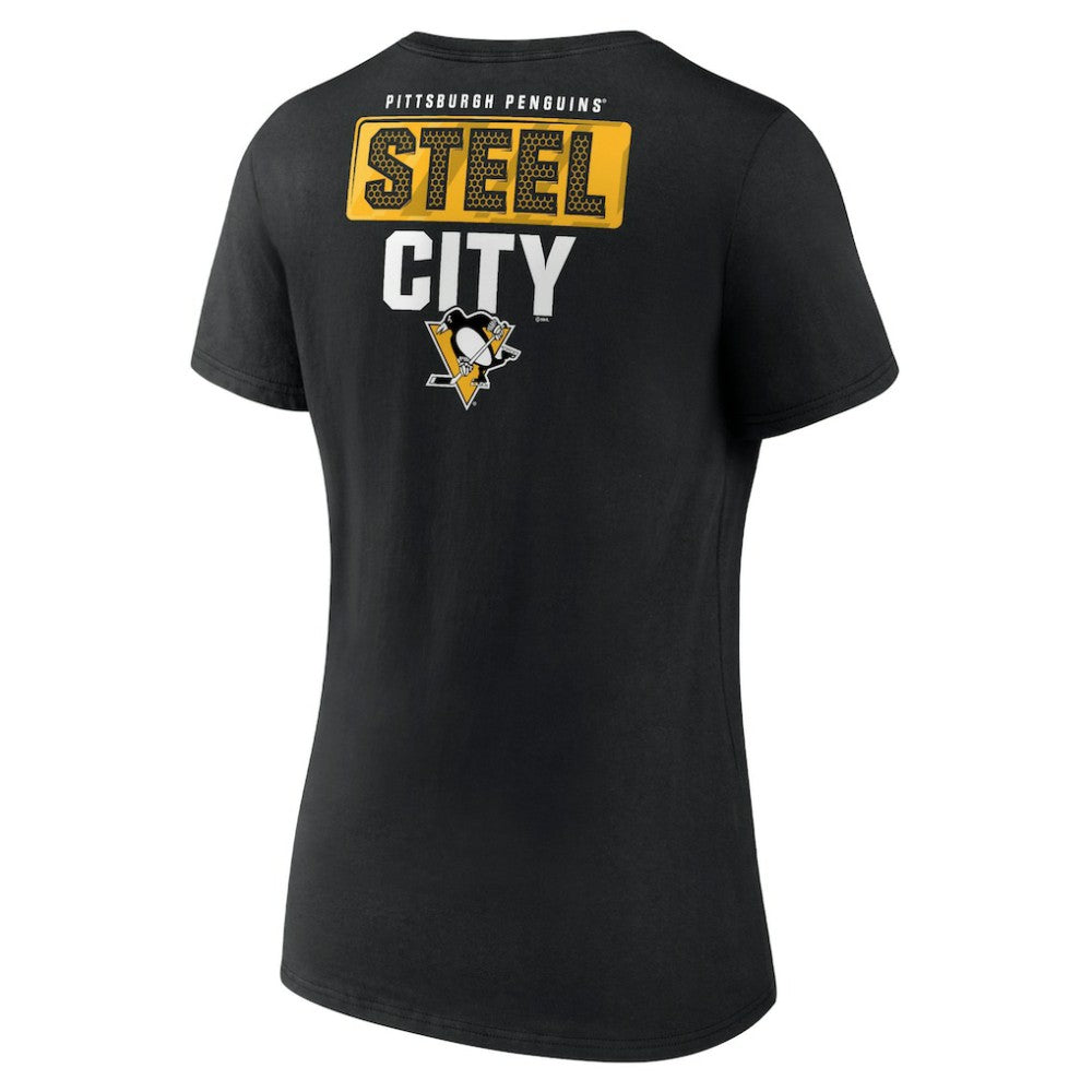 Pittsburgh Penguins Women's Territorial V-Neck T-Shirt