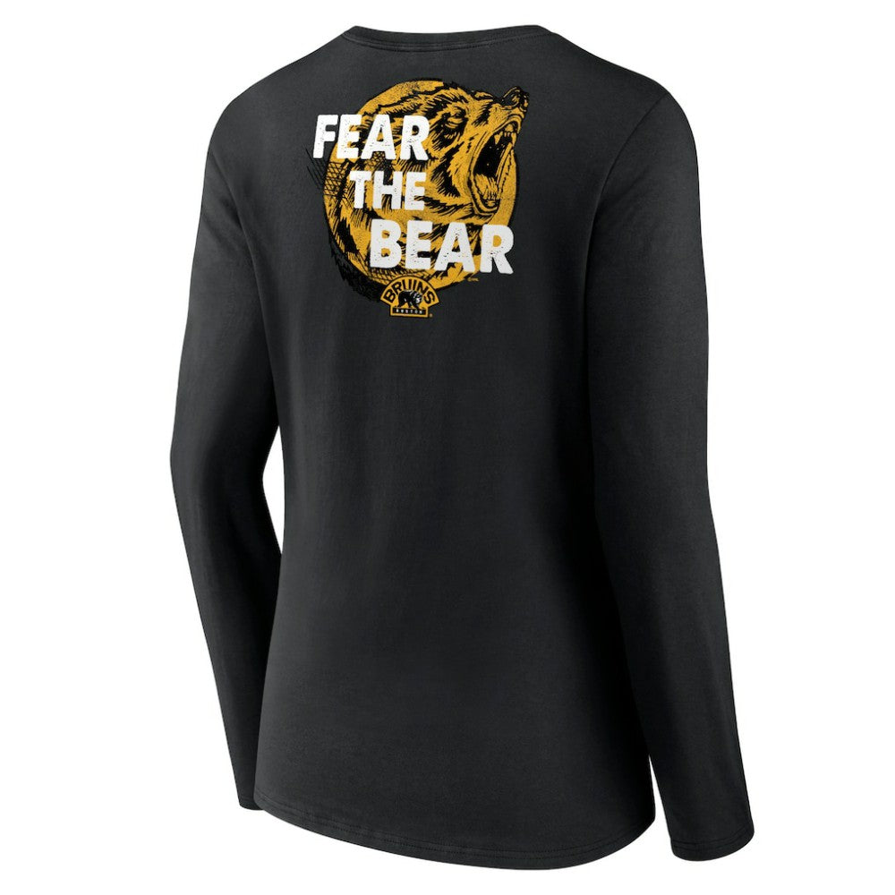 Boston Bruins Women's Territorial Long Sleeve V-Neck T-Shirt
