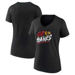 Chicago Blackhawks Women's Proclamation V-Neck T-Shirt
