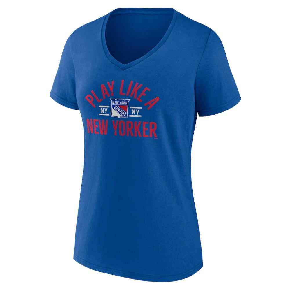 New York Rangers Women's Proclamation V-Neck T-Shirt