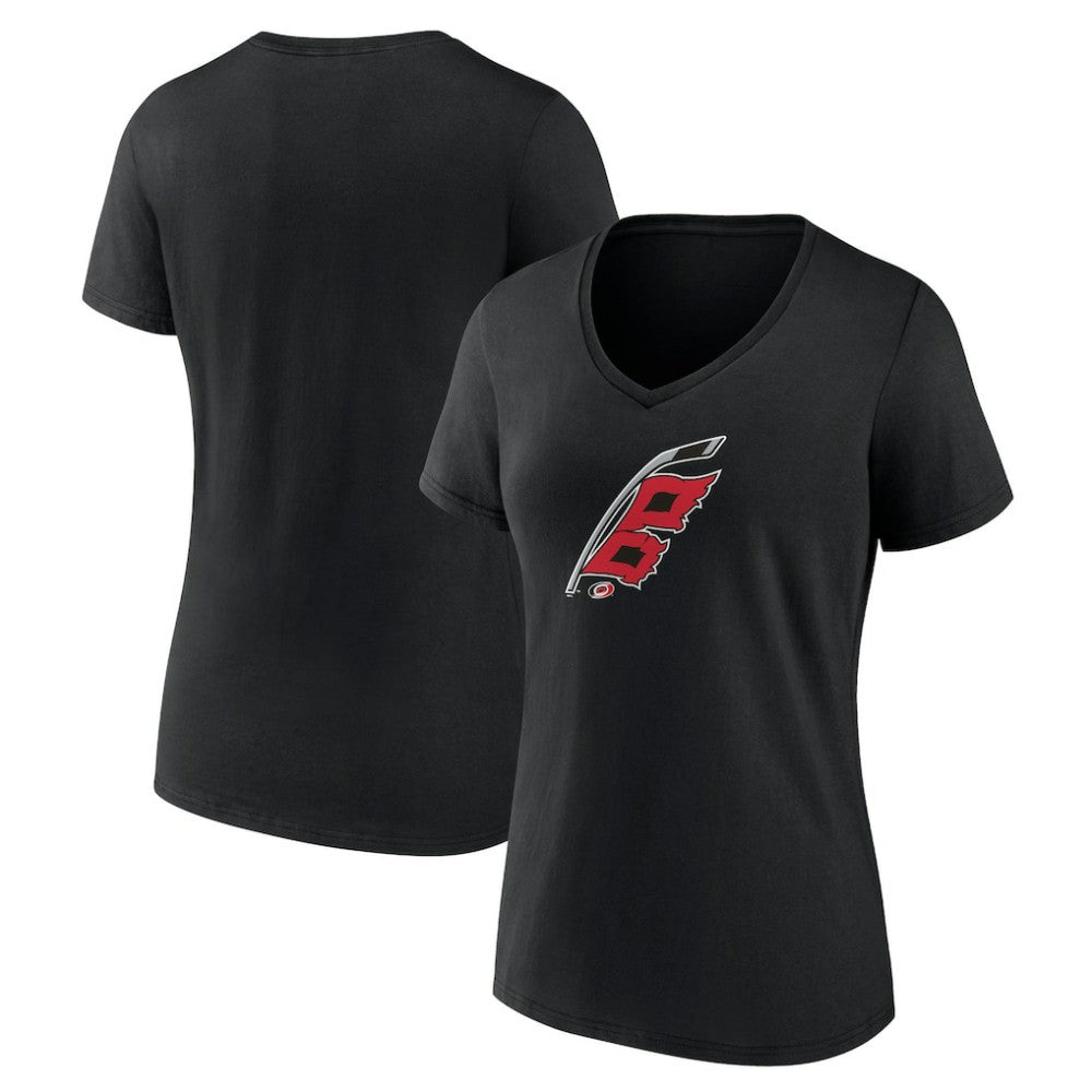 Carolina Hurricanes Women's Alternate Logo V-Neck T-Shirt
