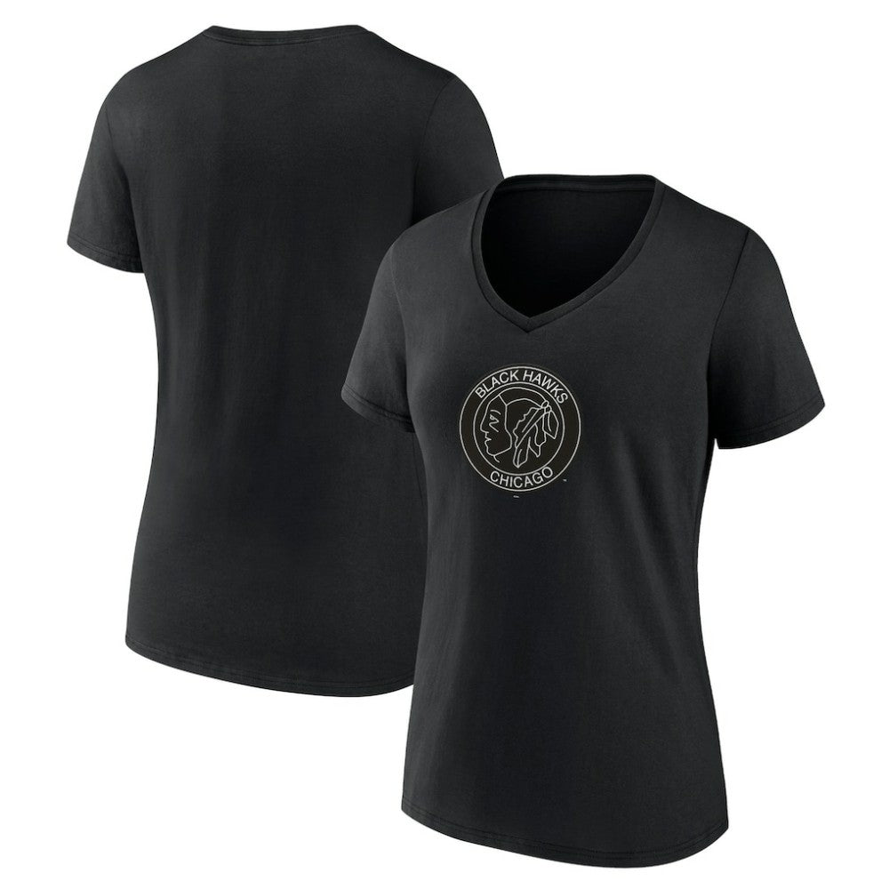 Chicago Blackhawks Women's Alternate Logo V-Neck T-Shirt