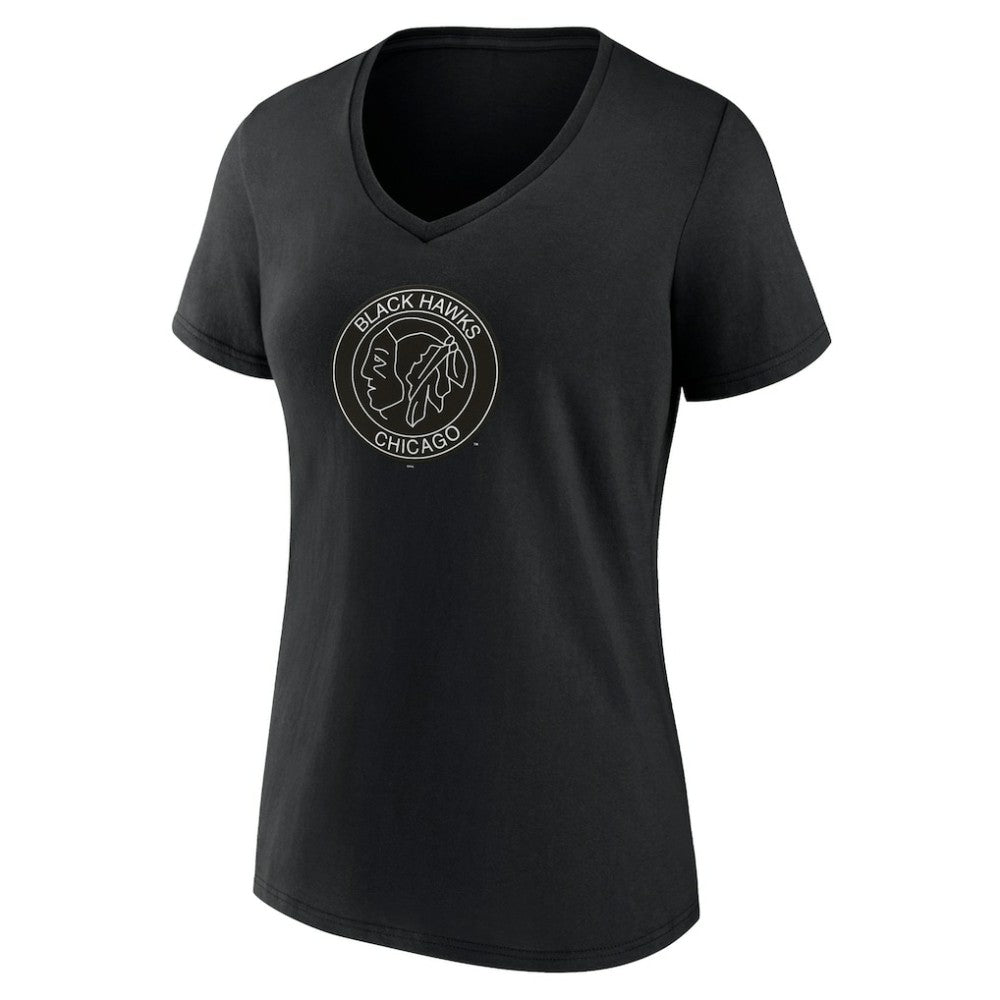 Chicago Blackhawks Women's Alternate Logo V-Neck T-Shirt