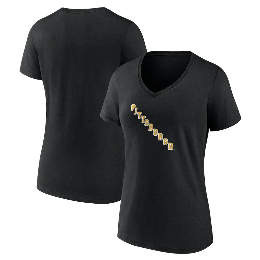 Pittsburgh Penguins Women's Alternate Logo V-Neck T-Shirt