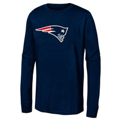 NFL New England Patriots Youth Primary Logo Long Sleeve T-Shirt