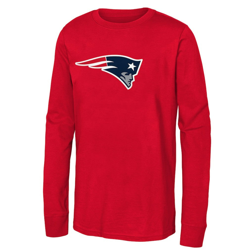 NFL New England Patriots Youth Primary Logo Long Sleeve T-Shirt
