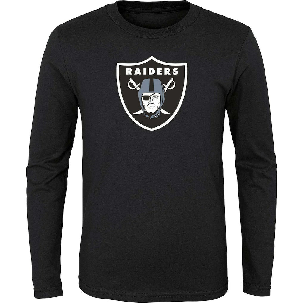 NFL Las Vegas Raiders Youth Primary Logo Long Sleeve T-Shirt