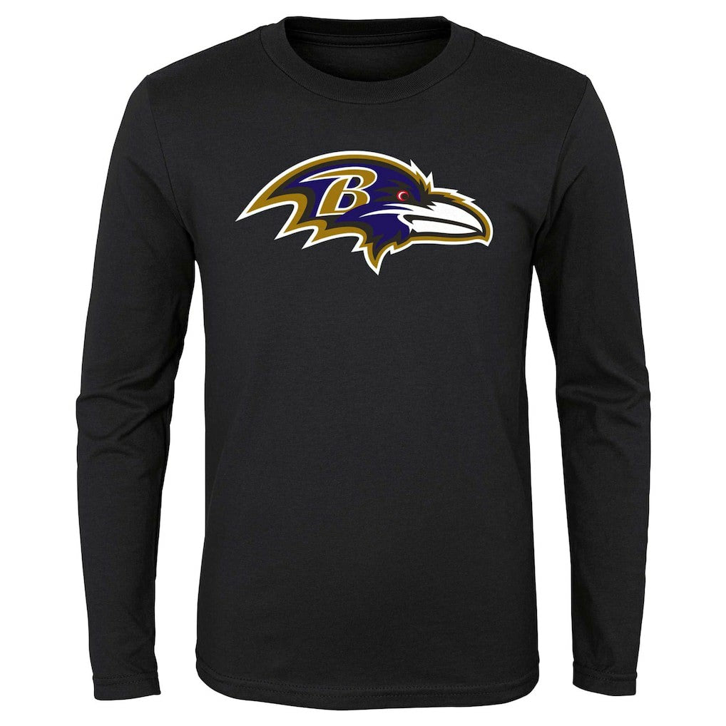 NFL Baltimore Ravens Youth Primary Logo Long Sleeve T-Shirt