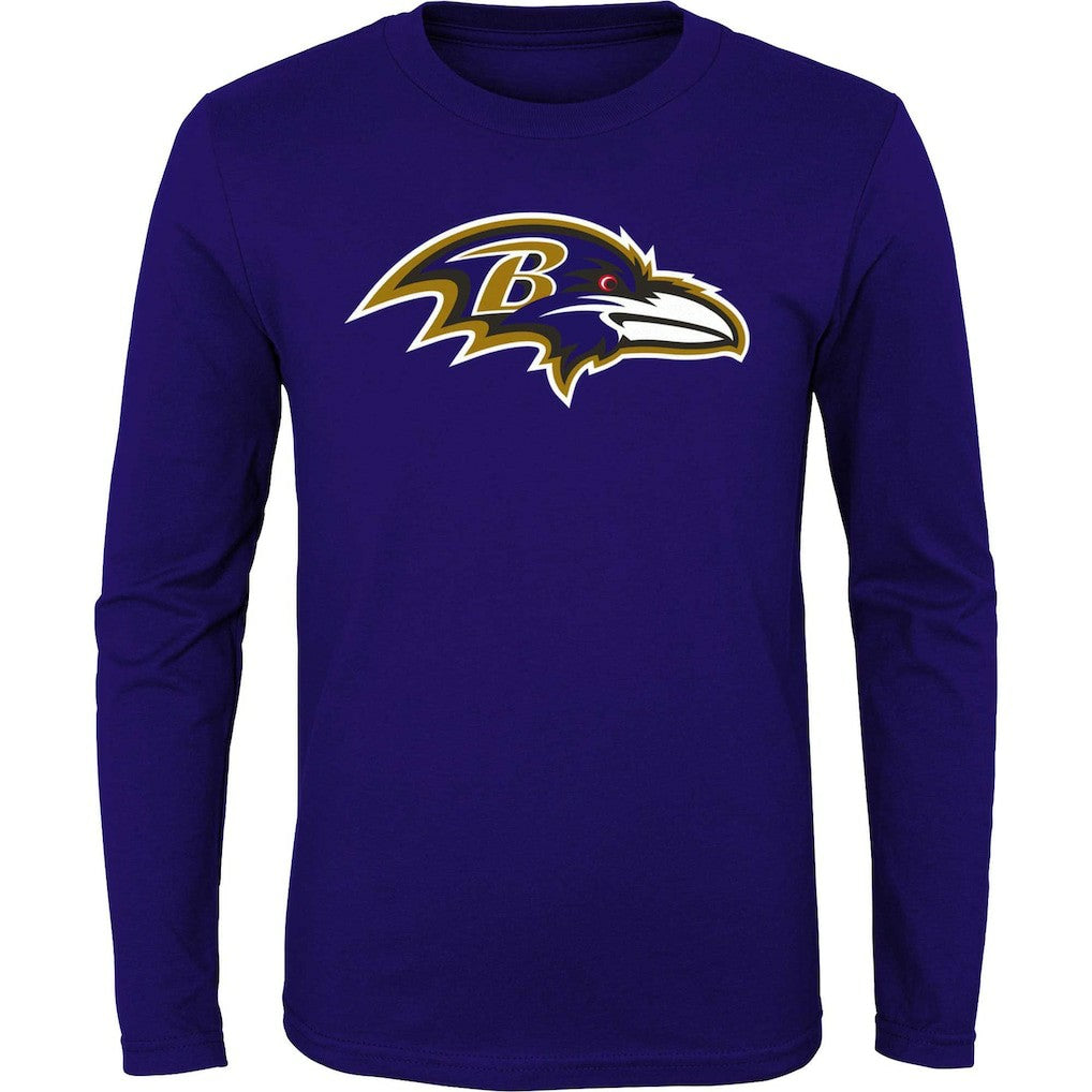 NFL Baltimore Ravens Youth Primary Logo Long Sleeve T-Shirt