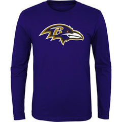NFL Baltimore Ravens Youth Primary Logo Long Sleeve T-Shirt