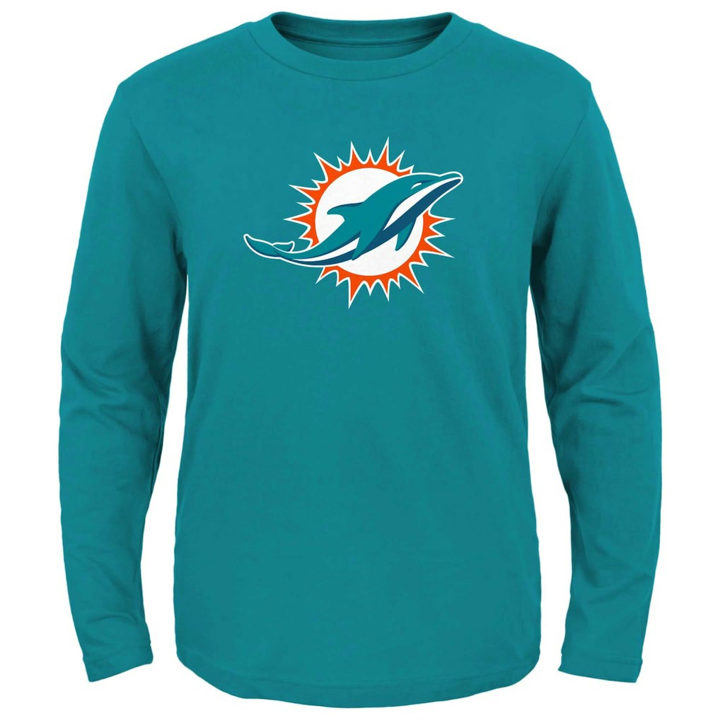 NFL Miami Dolphins Preschool Primary Logo Long Sleeve T-Shirt
