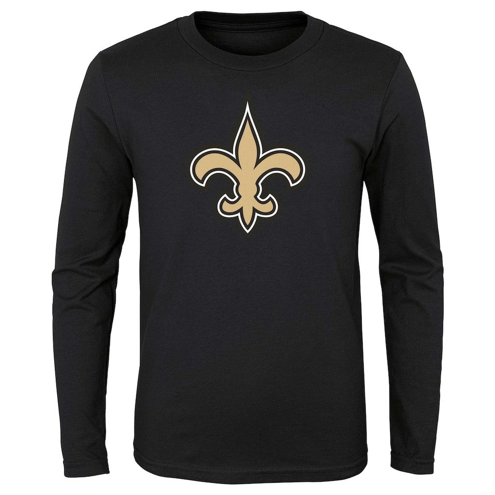 NFL New Orleans Saints Preschool Primary Logo Long Sleeve T-Shirt