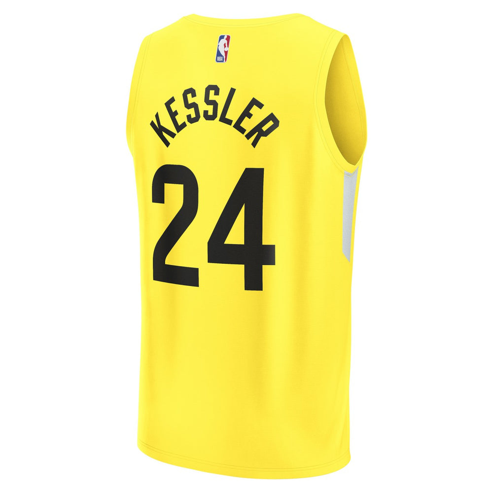 Walker Kessler Utah Jazz Fast Break Replica Player Jersey - Icon Edition - Yellow | Fanatics on sale