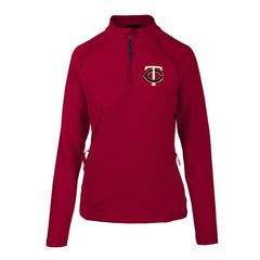 Minnesota Twins Levelwear Women's Hadley Quarter-Zip Pullover Top - Red