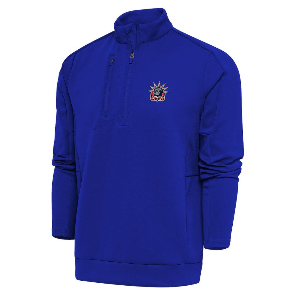 New York Rangers Antigua Special Edition 2.0 Generation Quarter-Zip Pullover Top