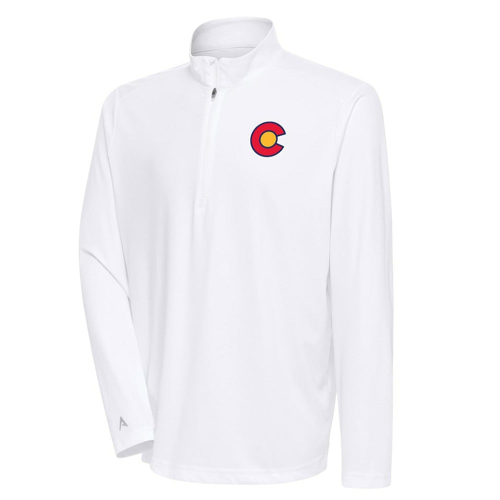 Colorado Avalanche Antigua Special Edition 2.0 Tribute Quarter-Zip Pullover Top