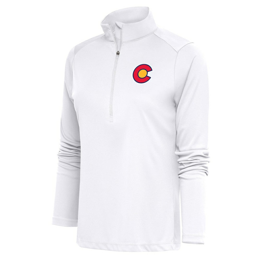 Colorado Avalanche Antigua Women's Special Edition 2.0 Tribute Quarter-Zip Pullover Top