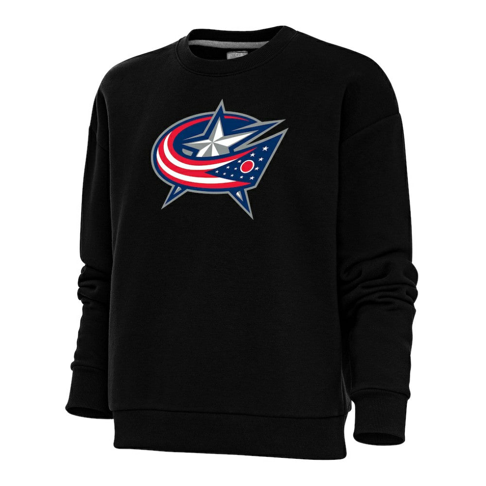 Columbus Blue Jackets Antigua Women's Special Edition 2.0 Victory Crewneck Pullover Sweatshirt