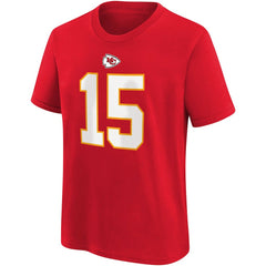 NFL Kansas City Chiefs Patrick Mahomes  Youth Player Name & Number T-Shirt