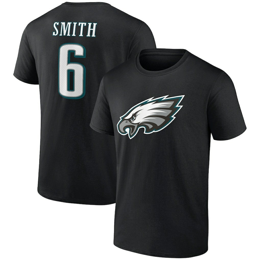 NFL Philadelphia Eagles DeVonta Smith  Icon Player Name & Number T-Shirt