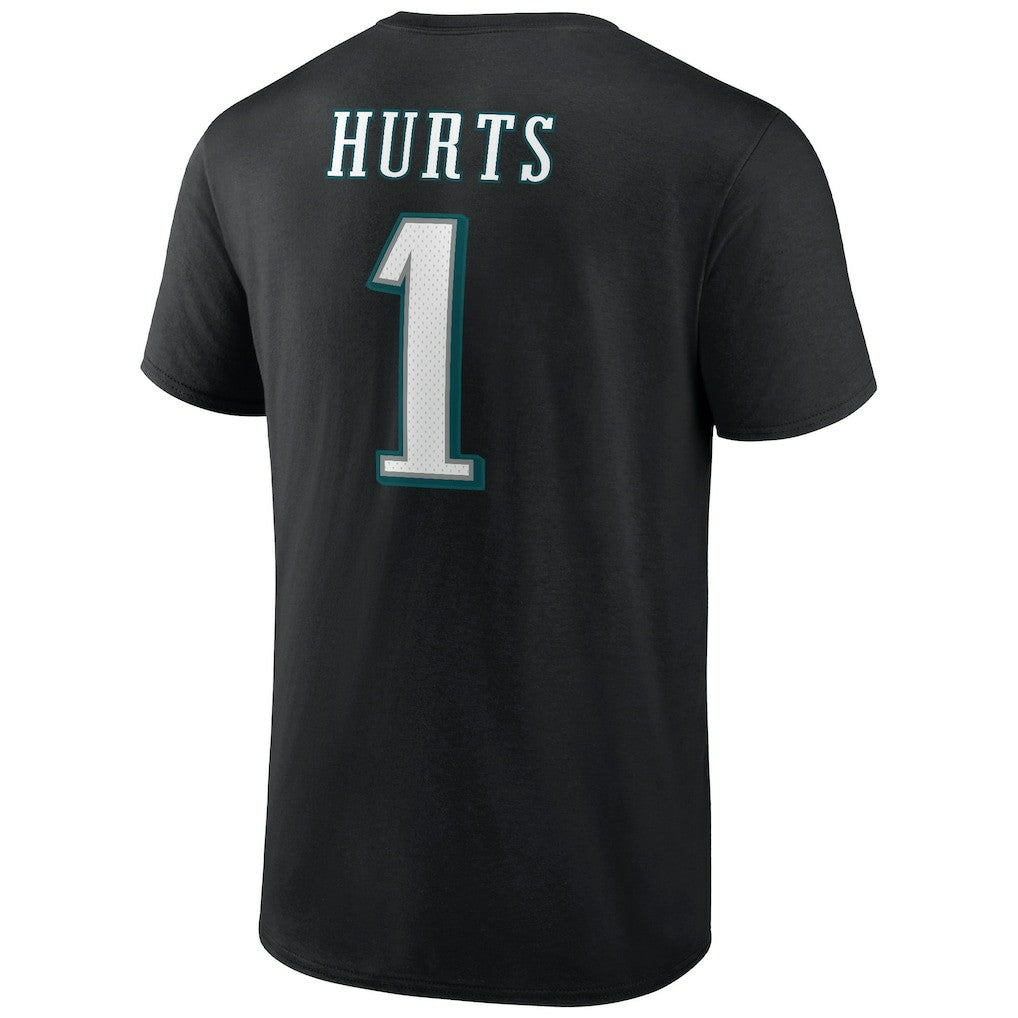 NFL Philadelphia Eagles Jalen Hurts  Icon Player Name & Number T-Shirt